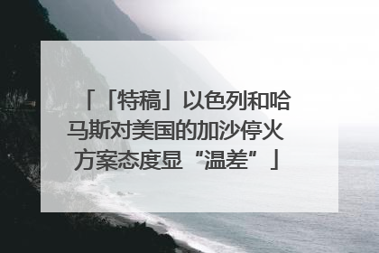 「特稿」以色列和哈马斯对美国的加沙停火方案态度显“温差”