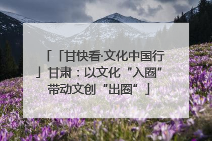 「甘快看·文化中国行」甘肃：以文化“入圈”带动文创“出圈”