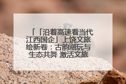 「沿着高速看当代江西国企」上饶文旅绘新卷：古韵潮玩与生态共舞 激活文旅产业新动能