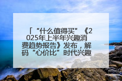 “什么值得买”《2025年上半年兴趣消费趋势报告》发布，解码“心价比”时代兴趣消费新范式