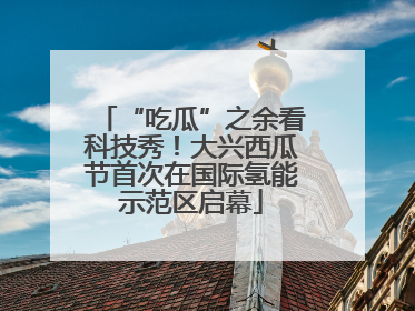 “吃瓜”之余看科技秀！大兴西瓜节首次在国际氢能示范区启幕