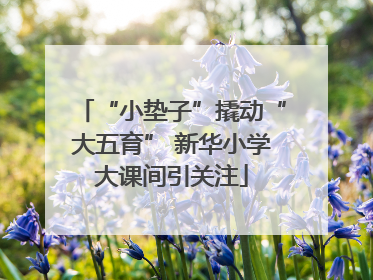“小垫子”撬动“大五育” 新华小学大课间引关注