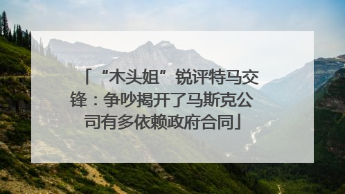“木头姐”锐评特马交锋：争吵揭开了马斯克公司有多依赖政府合同