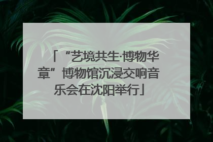 “艺境共生·博物华章”博物馆沉浸交响音乐会在沈阳举行