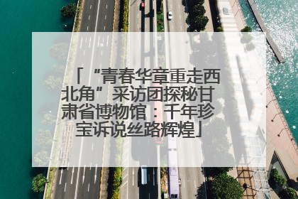 “青春华章重走西北角”采访团探秘甘肃省博物馆：千年珍宝诉说丝路辉煌