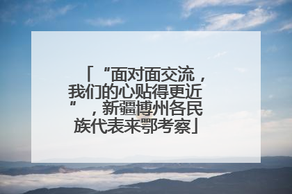 “面对面交流，我们的心贴得更近”，新疆博州各民族代表来鄂考察