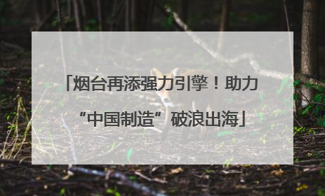 烟台再添强力引擎！助力“中国制造”破浪出海
