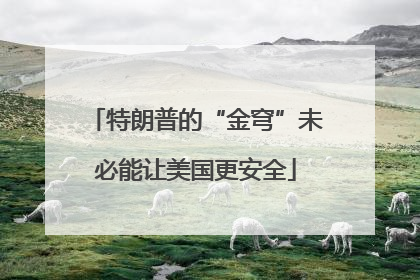 特朗普的“金穹”未必能让美国更安全