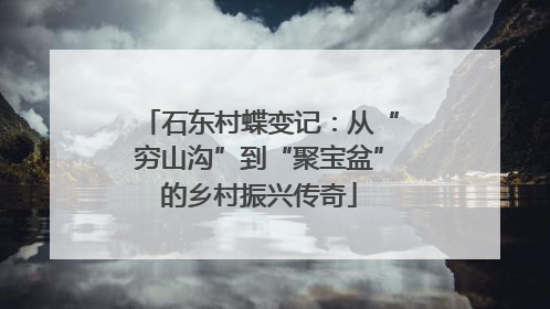 石东村蝶变记：从“穷山沟”到“聚宝盆”的乡村振兴传奇