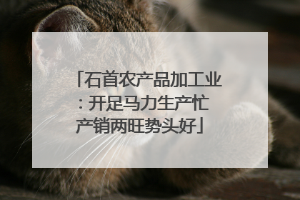 石首农产品加工业：开足马力生产忙 产销两旺势头好