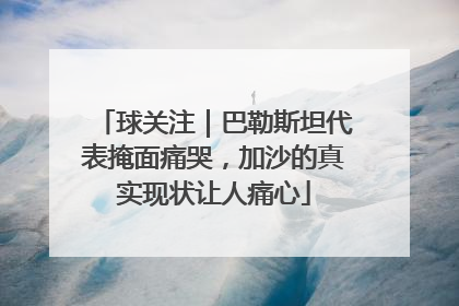 球关注｜巴勒斯坦代表掩面痛哭，加沙的真实现状让人痛心