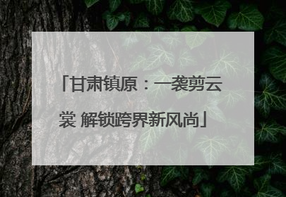 甘肃镇原：一袭剪云裳 解锁跨界新风尚