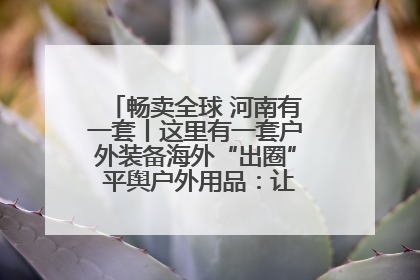 畅卖全球 河南有一套丨这里有一套户外装备海外“出圈” 平舆户外用品：让“休闲风”长红