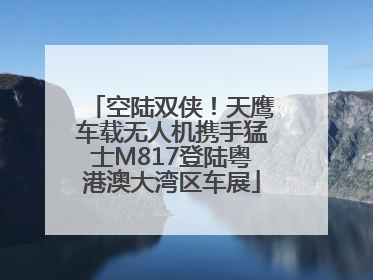 空陆双侠！天鹰车载无人机携手猛士M817登陆粤港澳大湾区车展