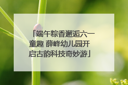 端午粽香邂逅六一童趣 薛峰幼儿园开启古韵科技奇妙游