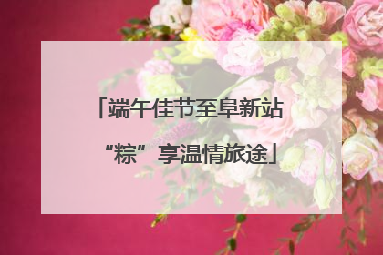 端午佳节至阜新站“粽”享温情旅途