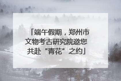 端午假期，郑州市文物考古研究院邀您共赴“青花”之约