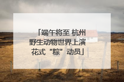 端午将至 杭州野生动物世界上演花式“粽”动员