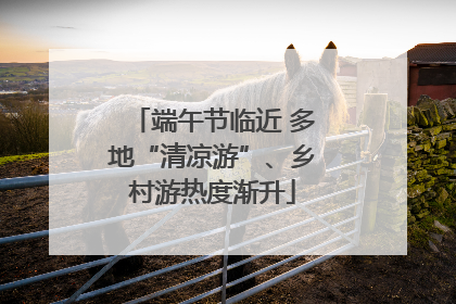 端午节临近 多地“清凉游”、乡村游热度渐升