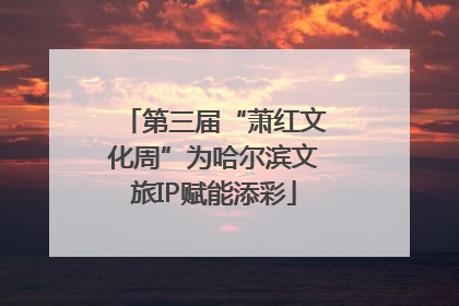第三届“萧红文化周”为哈尔滨文旅IP赋能添彩