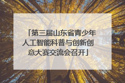第三届山东省青少年人工智能科普与创新创意大赛交流会召开