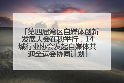 第四届湾区自媒体创新发展大会在穗举行，14城行业协会发起自媒体共迎全运会协同计划
