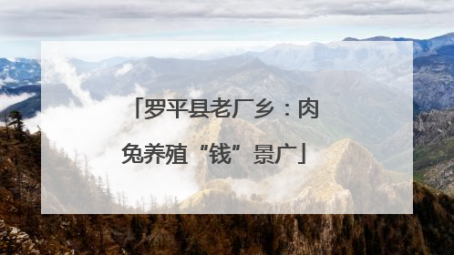 罗平县老厂乡：肉兔养殖“钱”景广