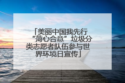 美丽中国我先行 “菏心合意”垃圾分类志愿者队伍参与世界环境日宣传