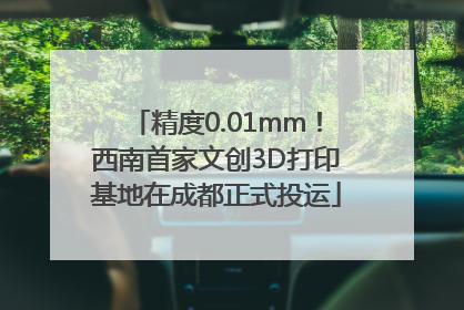 精度0.01mm！西南首家文创3D打印基地在成都正式投运