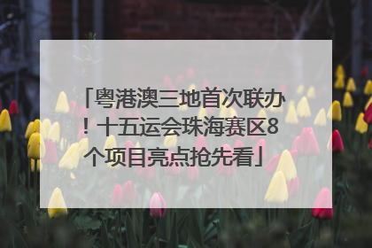 粤港澳三地首次联办！十五运会珠海赛区8个项目亮点抢先看