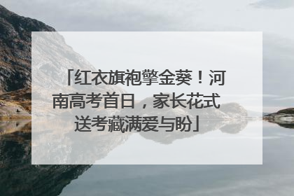 红衣旗袍擎金葵！河南高考首日，家长花式送考藏满爱与盼