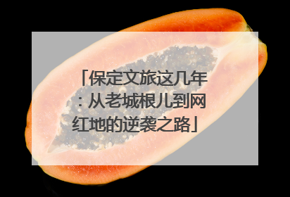 保定文旅这几年：从老城根儿到网红地的逆袭之路