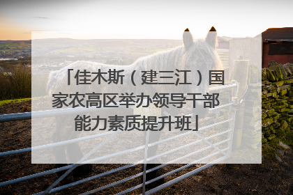 佳木斯（建三江）国家农高区举办领导干部能力素质提升班