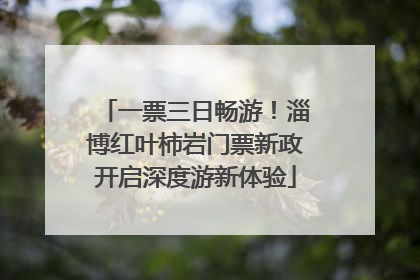 一票三日畅游！淄博红叶柿岩门票新政开启深度游新体验