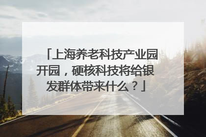 上海养老科技产业园开园，硬核科技将给银发群体带来什么？