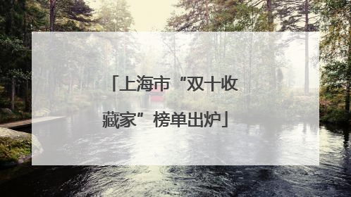 上海市“双十收藏家”榜单出炉