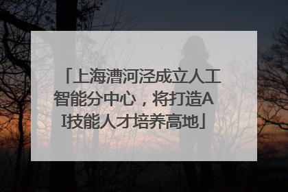 上海漕河泾成立人工智能分中心，将打造AI技能人才培养高地