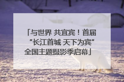 与世界 共宜宾！首届“长江首城 天下为宾”全国主题摄影季启幕