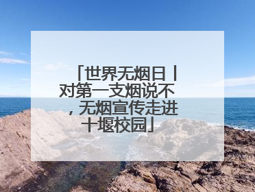 世界无烟日丨对第一支烟说不，无烟宣传走进十堰校园