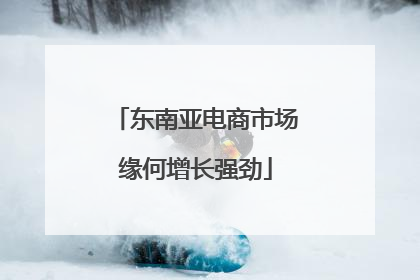 东南亚电商市场缘何增长强劲