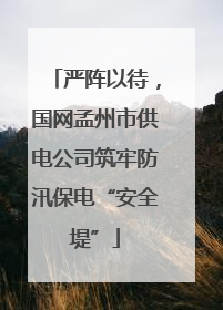 严阵以待，国网孟州市供电公司筑牢防汛保电“安全堤”