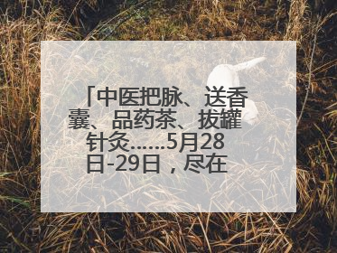 中医把脉、送香囊、品药茶、拔罐针灸……5月28日-29日，尽在山东医专附属医院中医夜市