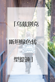 乌兹别克斯坦绿色转型提速