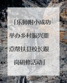 乐师附小成功举办乡村振兴重点帮扶县校长跟岗研修活动