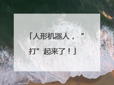 人形机器人，“打”起来了！