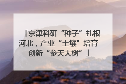 京津科研“种子”扎根河北，产业“土壤”培育创新“参天大树”