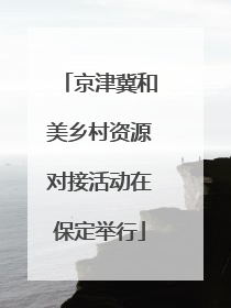 京津冀和美乡村资源对接活动在保定举行