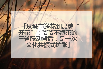 从城市送花到品牌“开花”：爷爷不泡茶的三省联动背后，是一次文化共振式扩张