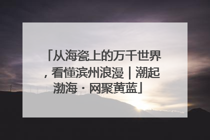 从海瓷上的万千世界，看懂滨州浪漫｜潮起渤海・网聚黄蓝