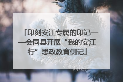 印刻安江专属的印记——会同县开展“我的安江行”思政教育侧记
